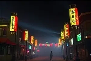 《长夜列车》深夜车厢走道的横版剧照